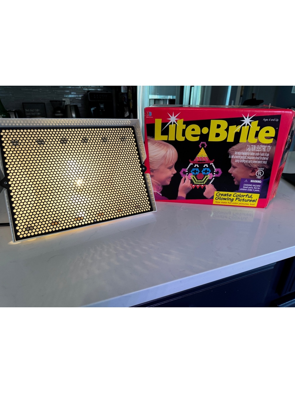 Lite-Brite Classic Light-Up Peg Board Toy with Original Box